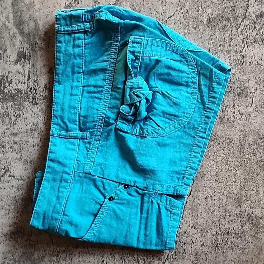 Zara shorts cotton light blue color size 4